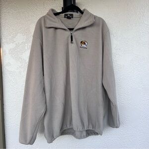 Gray Quarter-Zip Mizzou Sweater